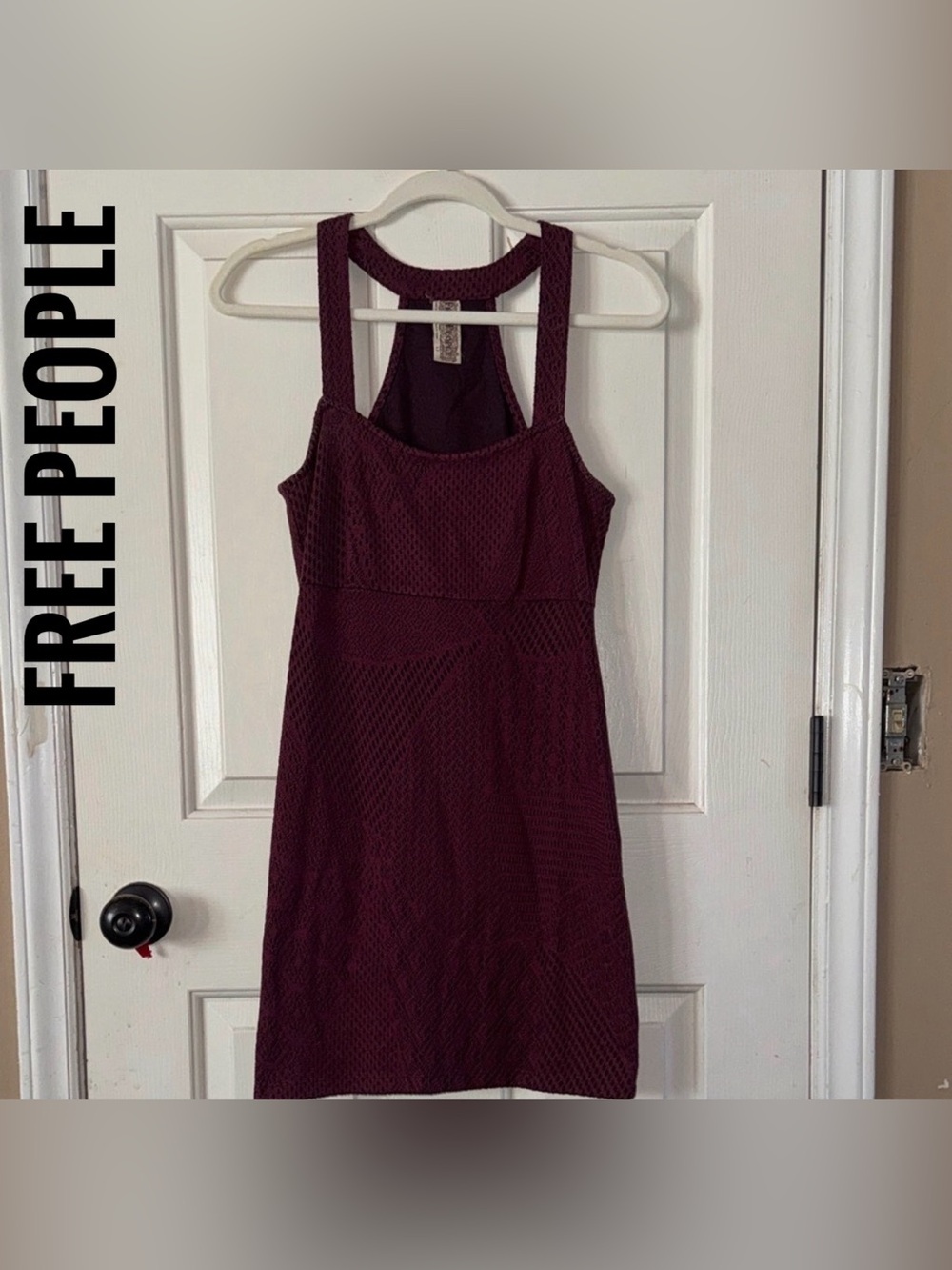 Free People Deep Purple Mini Dress. Sleeveless. Sz SP